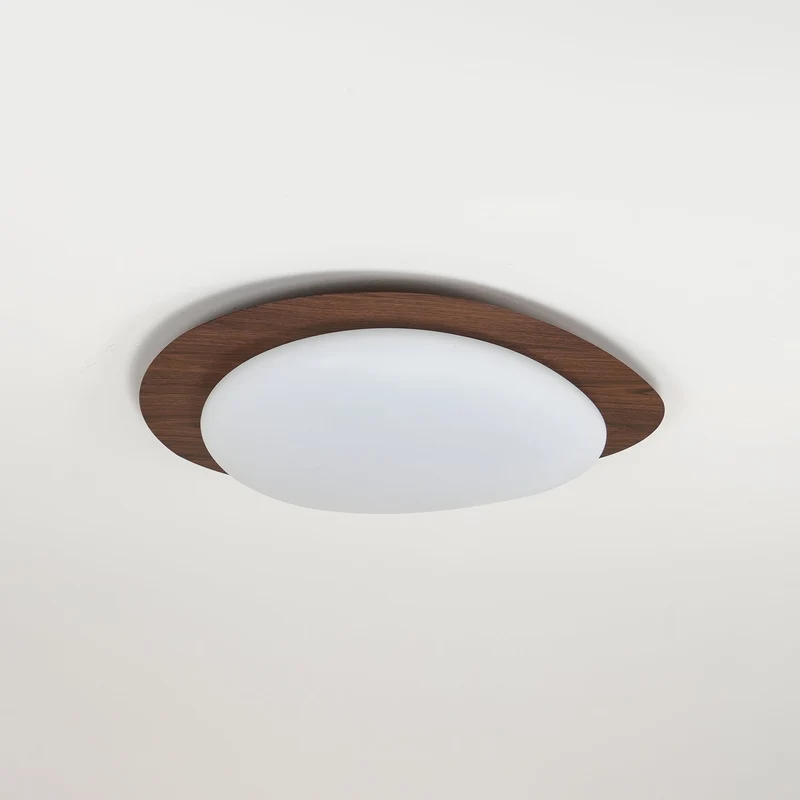 Plafondlamp Organisch Kiezeldesign Houtfinish LED Acrilaat Warm Licht Woonkamer Eetkamer Verlichting | Sansoti