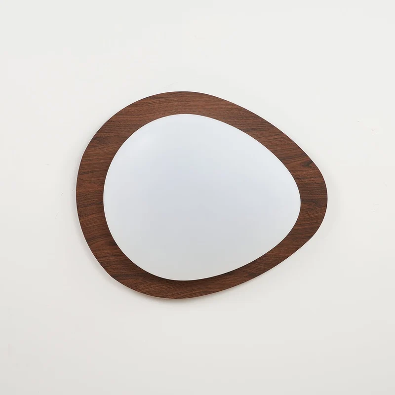 Plafondlamp Organisch Kiezeldesign Houtfinish LED Acrilaat Warm Licht Woonkamer Eetkamer Verlichting | Sansoti