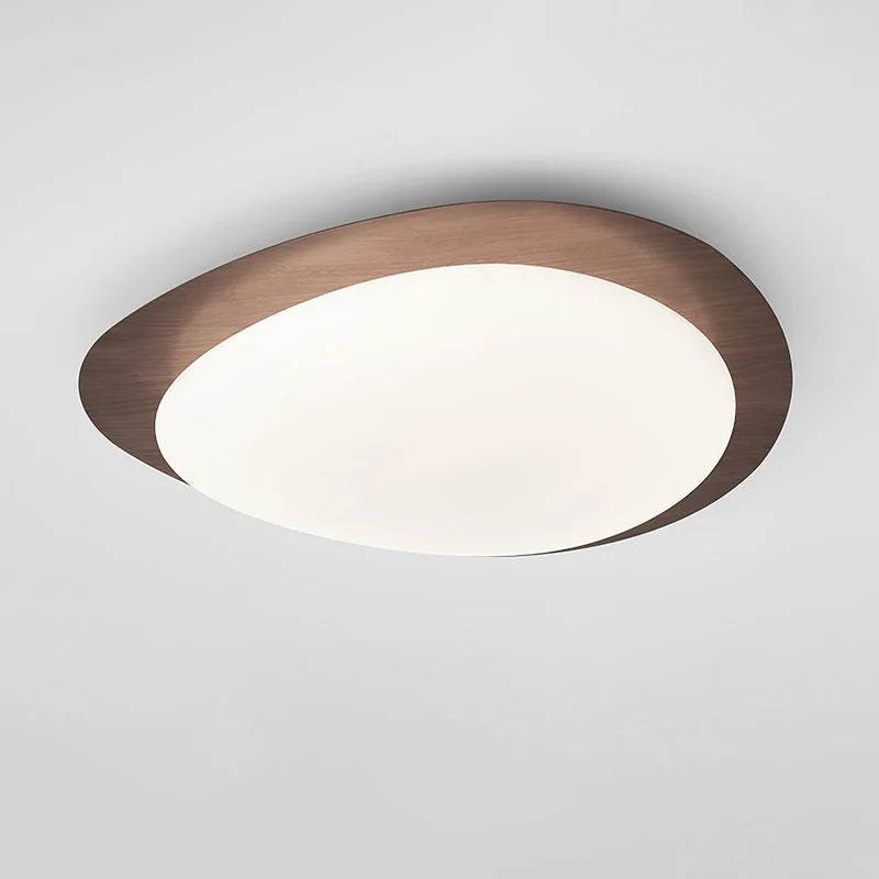 Plafondlamp Organisch Kiezeldesign Houtfinish LED Acrilaat Warm Licht Woonkamer Eetkamer Verlichting | Sansoti