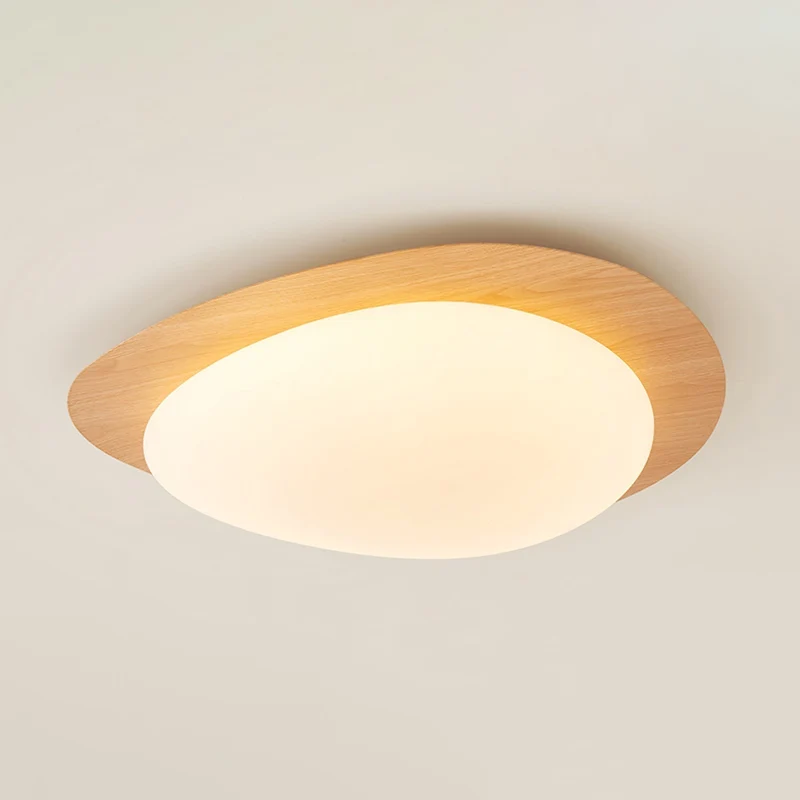 Plafondlamp Organisch Kiezeldesign Houtfinish LED Acrilaat Warm Licht Woonkamer Eetkamer Verlichting | Sansoti