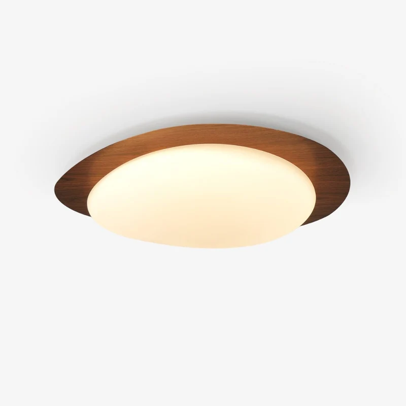 Plafondlamp Organisch Kiezeldesign Houtfinish LED Acrilaat Warm Licht Woonkamer Eetkamer Verlichting | Sansoti