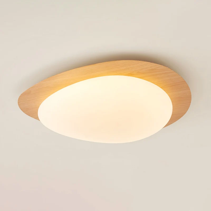 Plafondlamp Organisch Kiezeldesign Houtfinish LED Acrilaat Warm Licht Woonkamer Eetkamer Verlichting | Sansoti