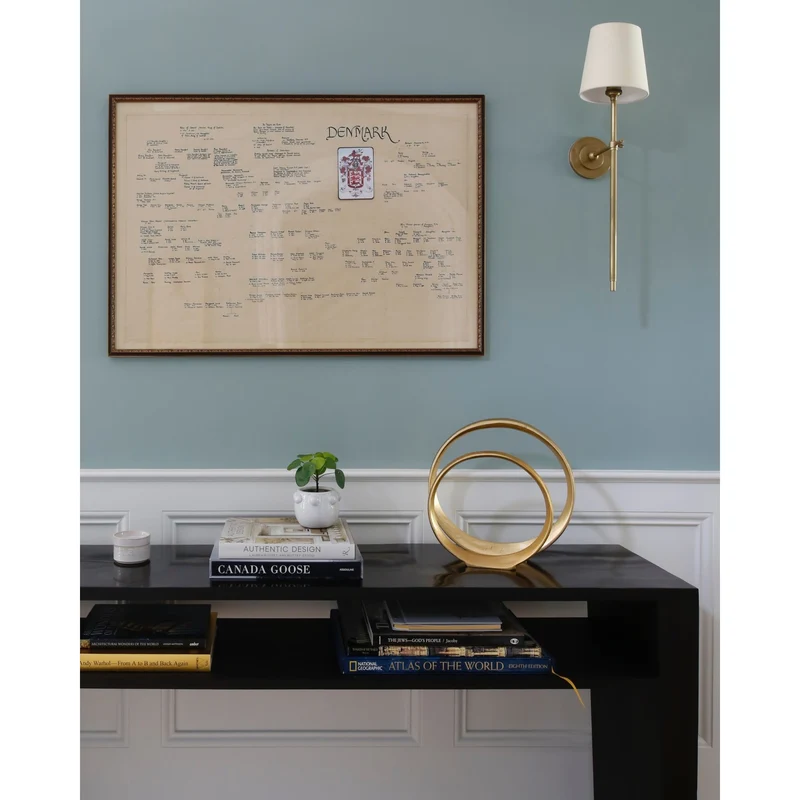 Wandlamp Messing met Stoffen Kap Minimalistisch Design 1 of 2 Lichtpunten voor Woonkamer Slaapkamer Interieur | Sansoti