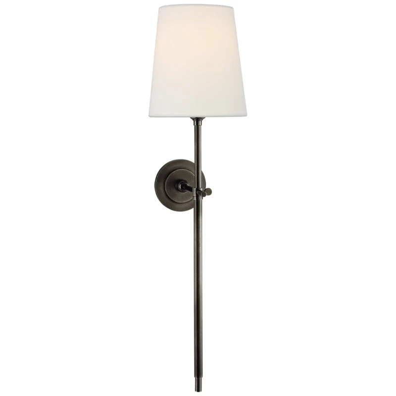 Wandlamp Messing met Stoffen Kap Minimalistisch Design 1 of 2 Lichtpunten voor Woonkamer Slaapkamer Interieur | Sansoti