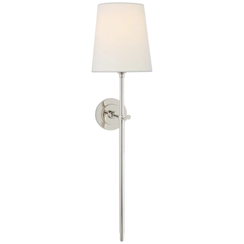 Wandlamp Messing met Stoffen Kap Minimalistisch Design 1 of 2 Lichtpunten voor Woonkamer Slaapkamer Interieur | Sansoti