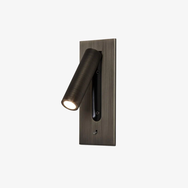 Industriële wandlamp aluminium LED 3000K-6000K met schakelaar interieur wandverlichting minimalistisch design | Sansoti