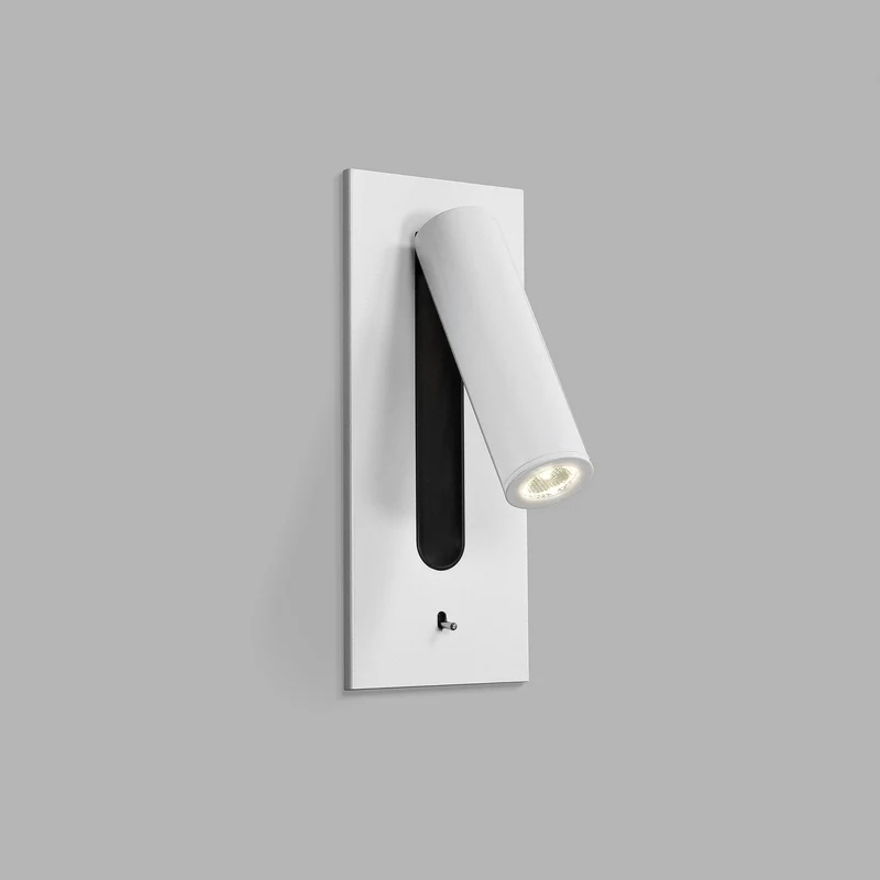 Industriële wandlamp aluminium LED 3000K-6000K met schakelaar interieur wandverlichting minimalistisch design | Sansoti