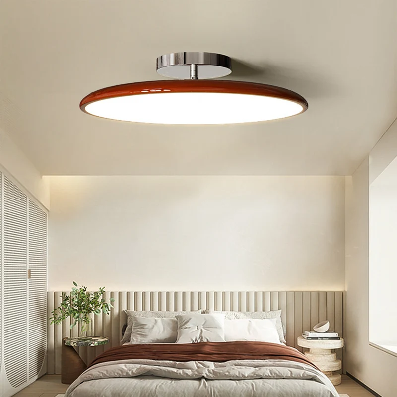 Plafondlamp Metaal Acryl Rond LED Dimbaar Slaapkamer Woonkamer Eetkamer Retro Stijl Sfeerverlichting | Sansoti
