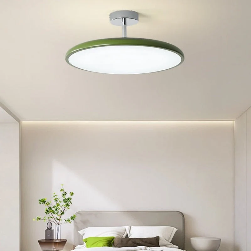 Plafondlamp Metaal Acryl Rond LED Dimbaar Slaapkamer Woonkamer Eetkamer Retro Stijl Sfeerverlichting | Sansoti