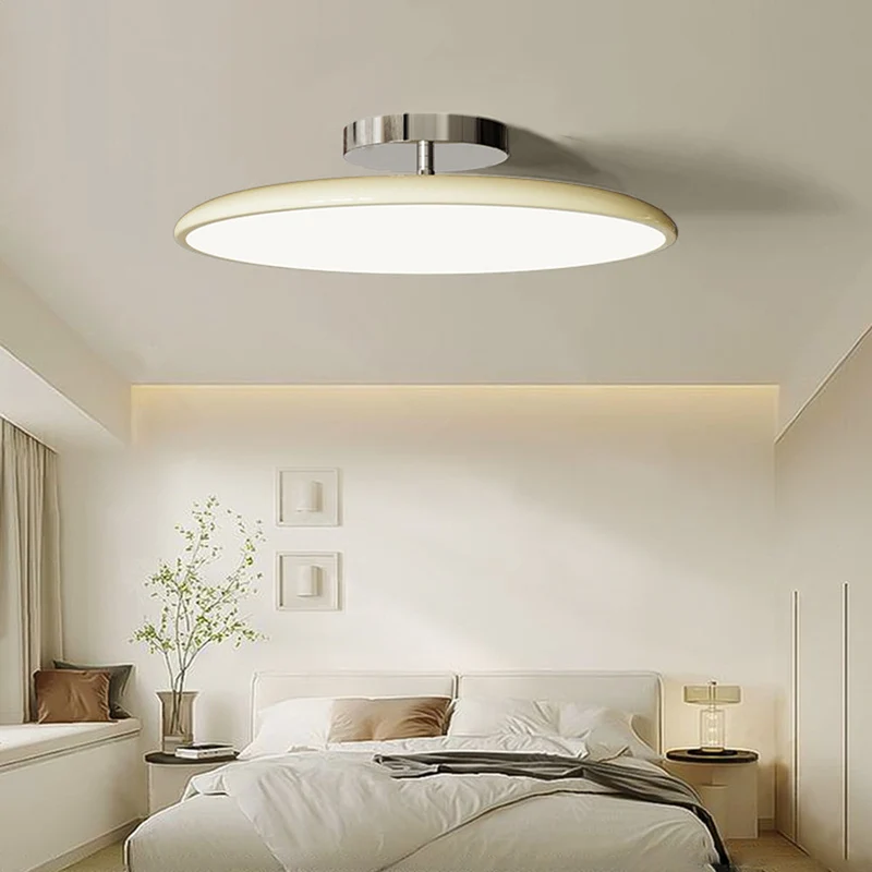Plafondlamp Metaal Acryl Rond LED Dimbaar Slaapkamer Woonkamer Eetkamer Retro Stijl Sfeerverlichting | Sansoti