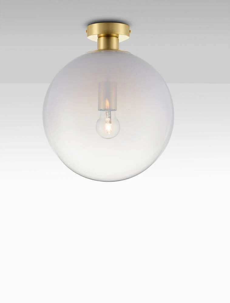 Vita Deckenleuchte E27 Gold, Weiß