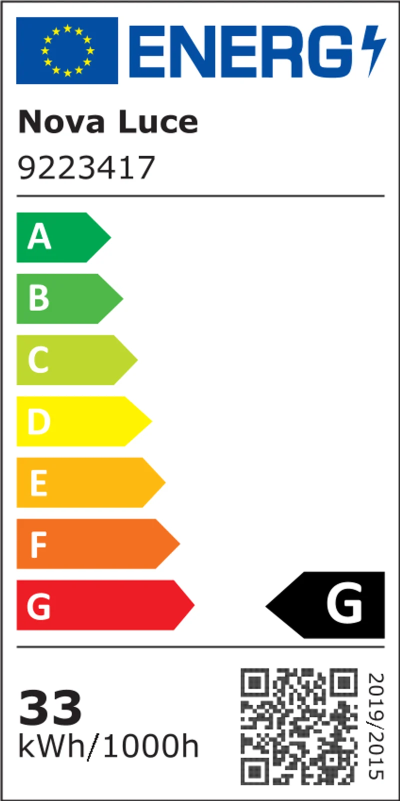 Vetro LED Stehlampe 136cm Ø 40cm