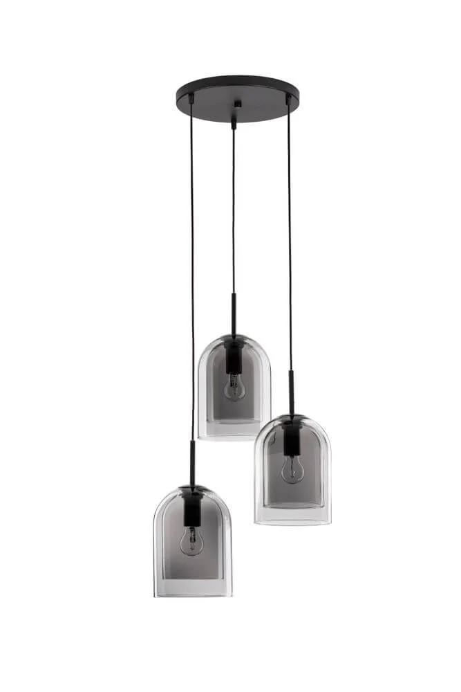 Velor Pendelleuchte E27 3-flammig Ø 30cm