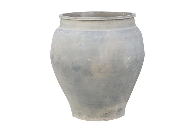 Casa Padrino Luxus Vase Terrakottafarben 52 x 52 x H. 61 cm - Große Bodenvase aus Terrakotta im Stil alter Tongefäße - Luxus Deko Accessoires