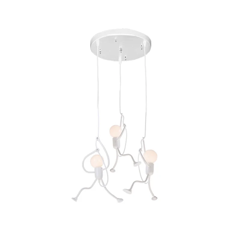 Metalen Hanglamp Figuurvorm LED E27 Zwart Wit Modern Design Woonkamer Eetkamer Slaapkamer Interieur Verlichting | Sansoti