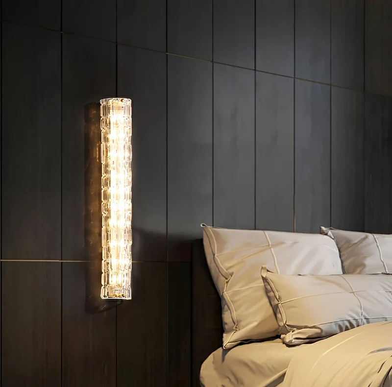 Glazen Wandlamp Goudkleurig Messing Integreerde LED 3000K-6000K Dimbaar Geïntegreerde Verlichting Woonkamer | Sansoti