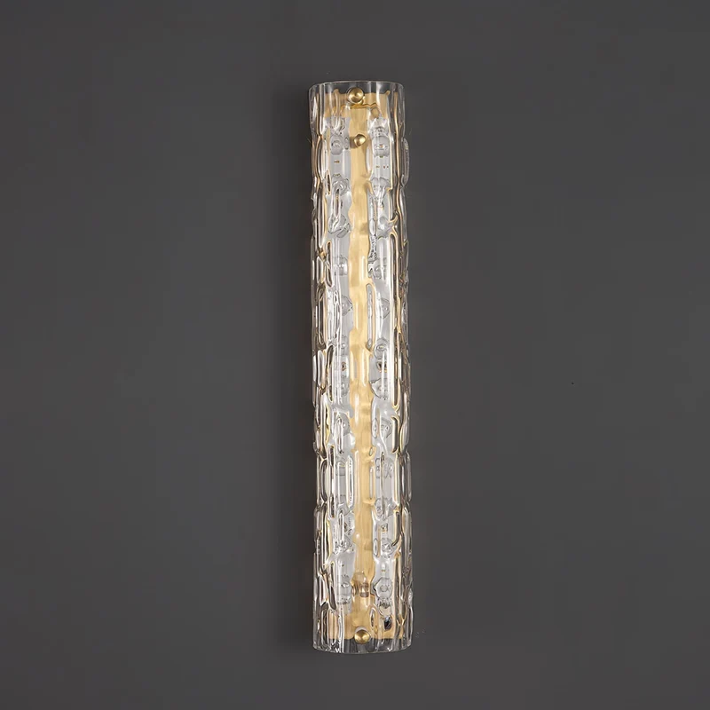 Glazen Wandlamp Goudkleurig Messing Integreerde LED 3000K-6000K Dimbaar Geïntegreerde Verlichting Woonkamer | Sansoti