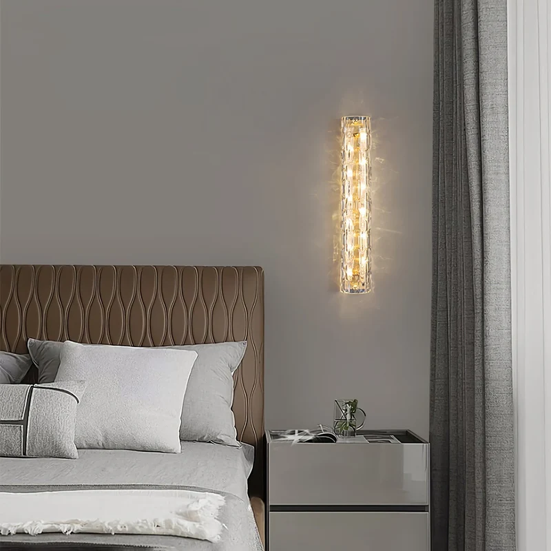 Glazen Wandlamp Goudkleurig Messing Integreerde LED 3000K-6000K Dimbaar Geïntegreerde Verlichting Woonkamer | Sansoti