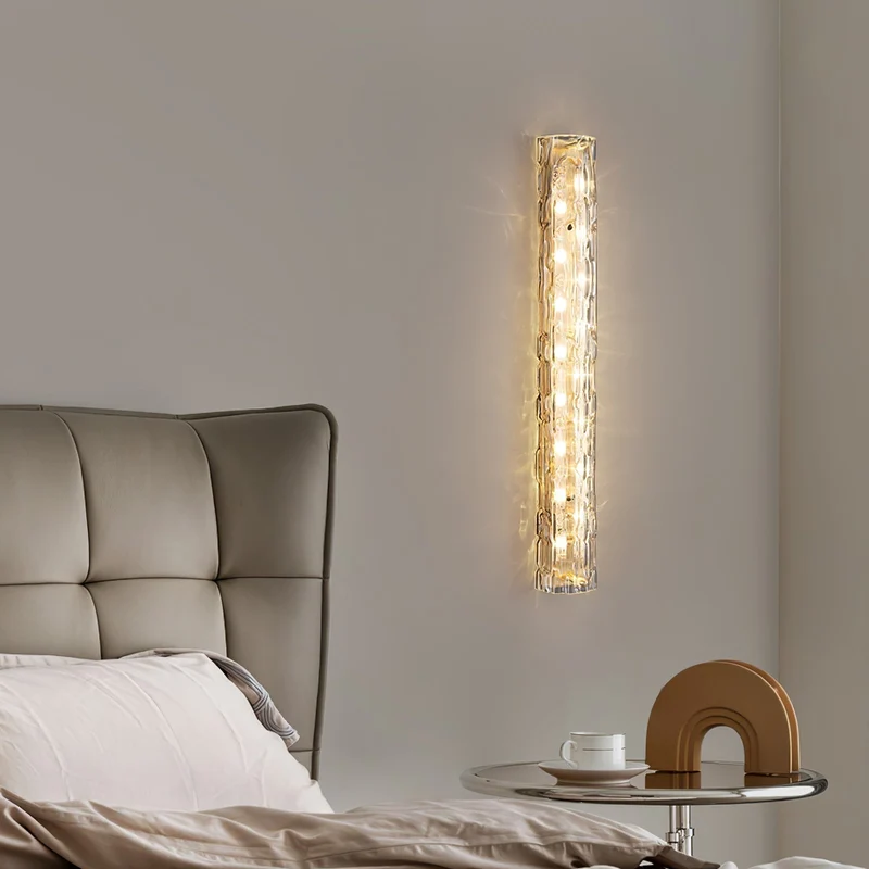 Glazen Wandlamp Goudkleurig Messing Integreerde LED 3000K-6000K Dimbaar Geïntegreerde Verlichting Woonkamer | Sansoti