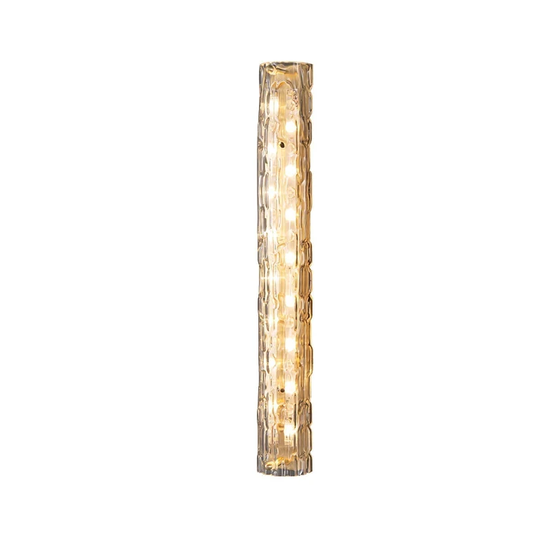 Glazen Wandlamp Goudkleurig Messing Integreerde LED 3000K-6000K Dimbaar Geïntegreerde Verlichting Woonkamer | Sansoti