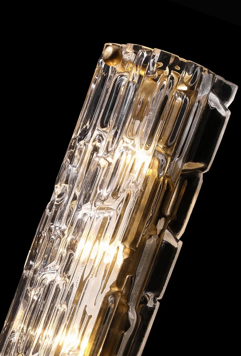 Glazen Wandlamp Goudkleurig Messing Integreerde LED 3000K-6000K Dimbaar Geïntegreerde Verlichting Woonkamer | Sansoti