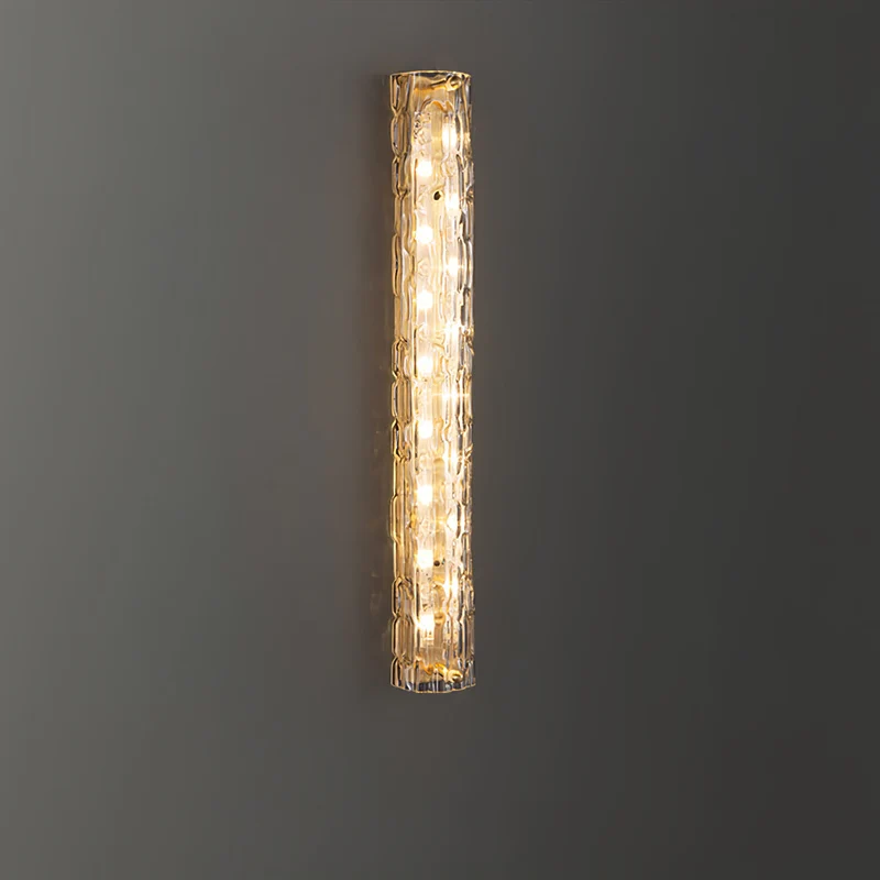 Glazen Wandlamp Goudkleurig Messing Integreerde LED 3000K-6000K Dimbaar Geïntegreerde Verlichting Woonkamer | Sansoti