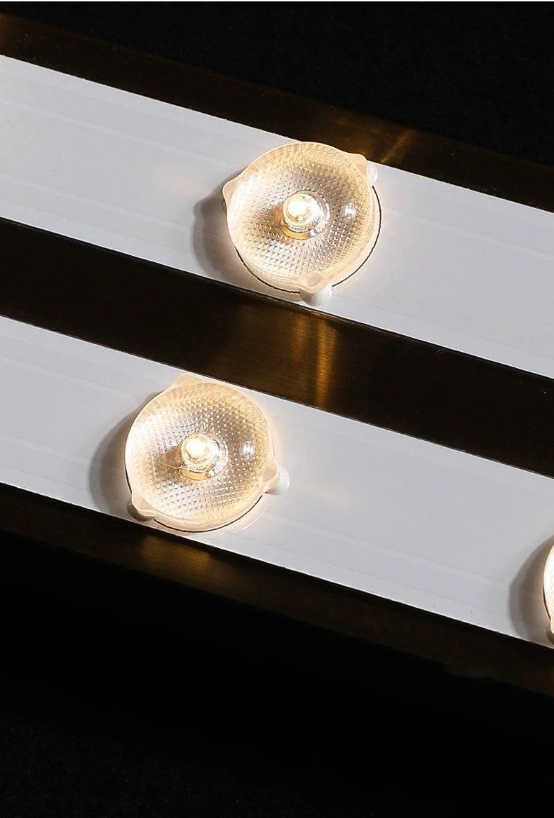 Glazen Wandlamp Goudkleurig Messing Integreerde LED 3000K-6000K Dimbaar Geïntegreerde Verlichting Woonkamer | Sansoti