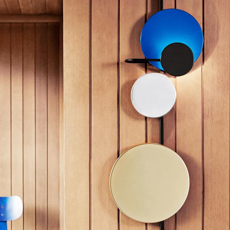 Moderne Cirkel Wandlamp LED Metaal Roze Blauw Groen Rood voor Woonkamer Slaapkamer Eetkamer Studeerkamer | Sansoti