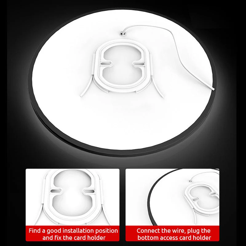 Ronde LED Plafondlamp Ultradun Design Wit Zwart voor Badkamer Entree Studeerkamer Energiezuinig Modern Verlichting | Sansoti