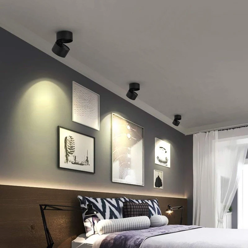 Ronde LED Inbouwspot Plafond Klein Metaal 10cm Wit Zwart Moderne Verlichting Hal Gang Woonkamer Keuken | Sansoti