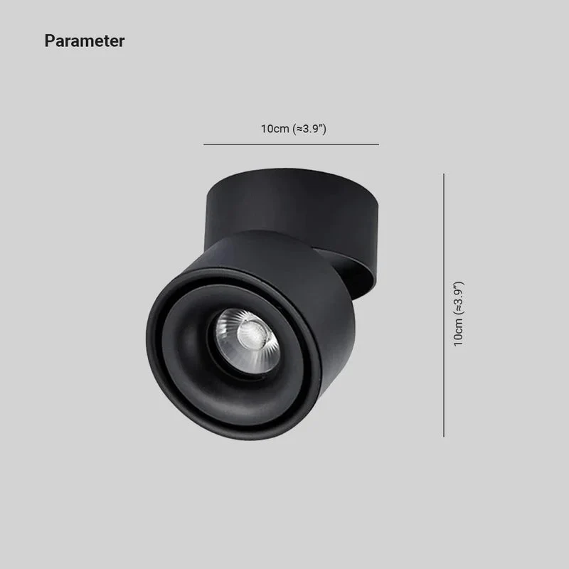 Ronde LED Inbouwspot Plafond Klein Metaal 10cm Wit Zwart Moderne Verlichting Hal Gang Woonkamer Keuken | Sansoti