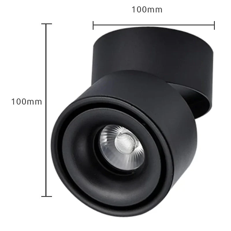 Ronde LED Inbouwspot Plafond Klein Metaal 10cm Wit Zwart Moderne Verlichting Hal Gang Woonkamer Keuken | Sansoti