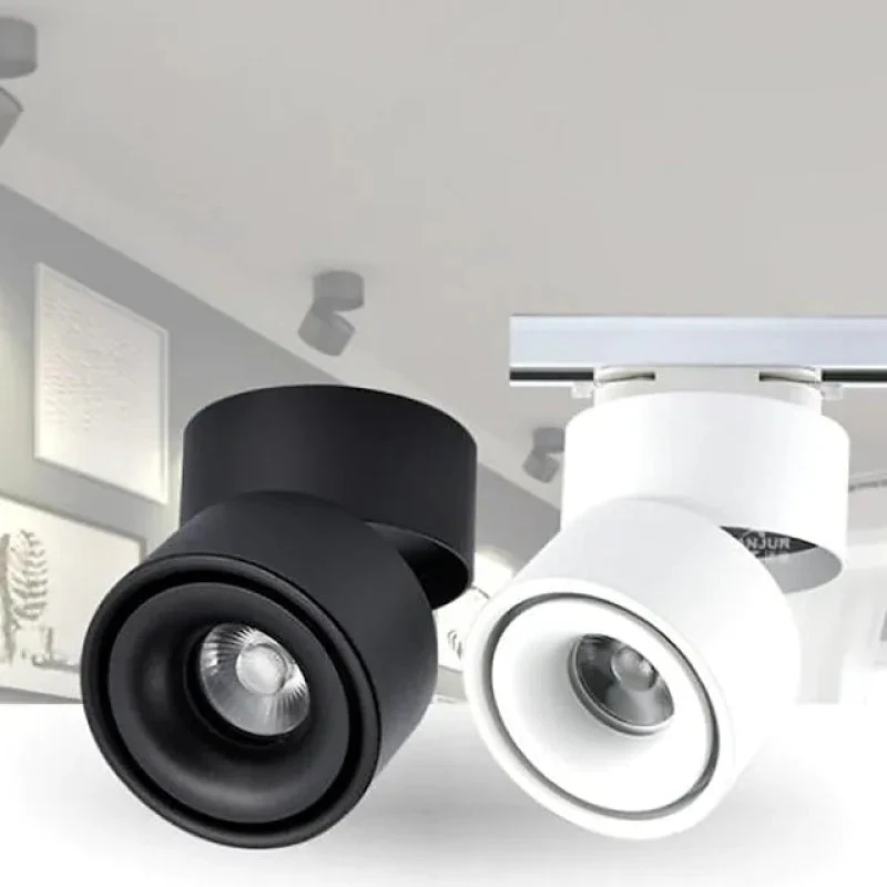 Ronde LED Inbouwspot Plafond Klein Metaal 10cm Wit Zwart Moderne Verlichting Hal Gang Woonkamer Keuken | Sansoti