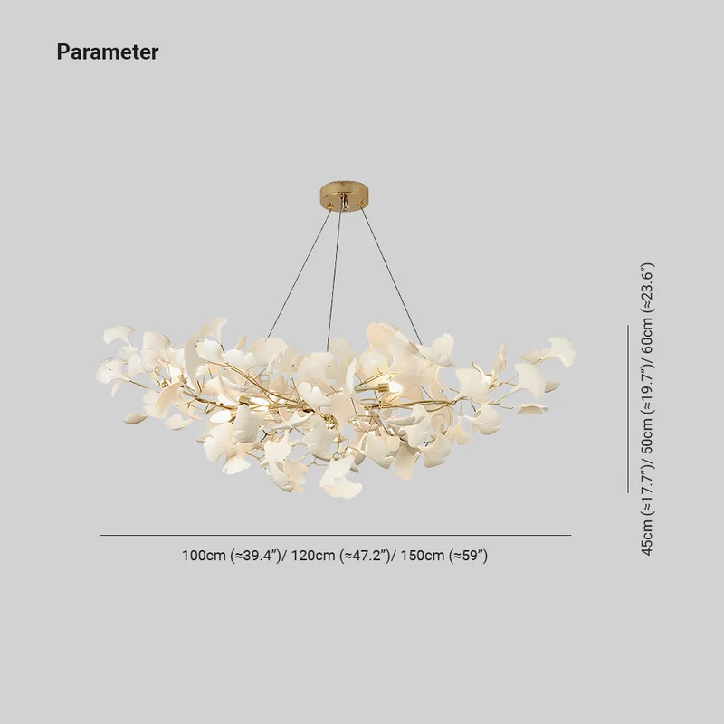 Keramische Hanglamp U-Vorm Goud Nikkel Woonkamer Eetkamer Slaapkamer Plafondverlichting Modern Design | Sansoti