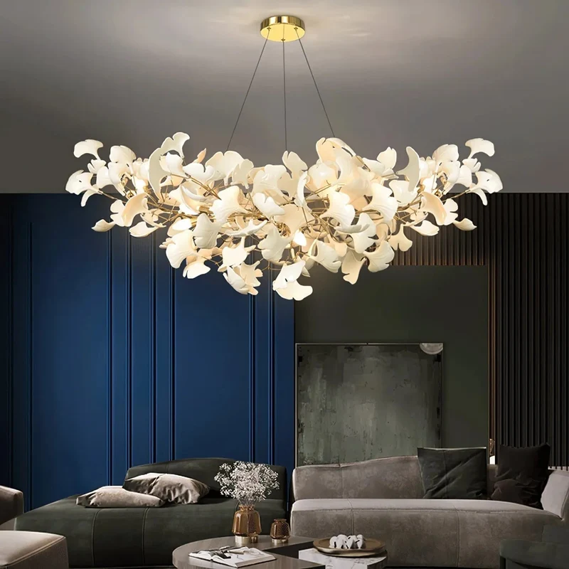 Keramische Hanglamp U-Vorm Goud Nikkel Woonkamer Eetkamer Slaapkamer Plafondverlichting Modern Design | Sansoti