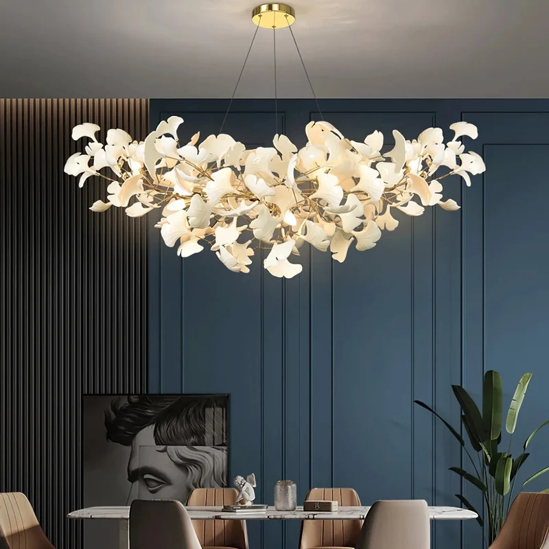Keramische Hanglamp U-Vorm Goud Nikkel Woonkamer Eetkamer Slaapkamer Plafondverlichting Modern Design | Sansoti