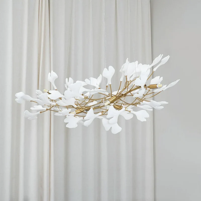 Keramische Hanglamp U-Vorm Goud Nikkel Woonkamer Eetkamer Slaapkamer Plafondverlichting Modern Design | Sansoti
