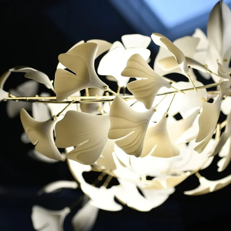 Keramische Hanglamp U-Vorm Goud Nikkel Woonkamer Eetkamer Slaapkamer Plafondverlichting Modern Design | Sansoti