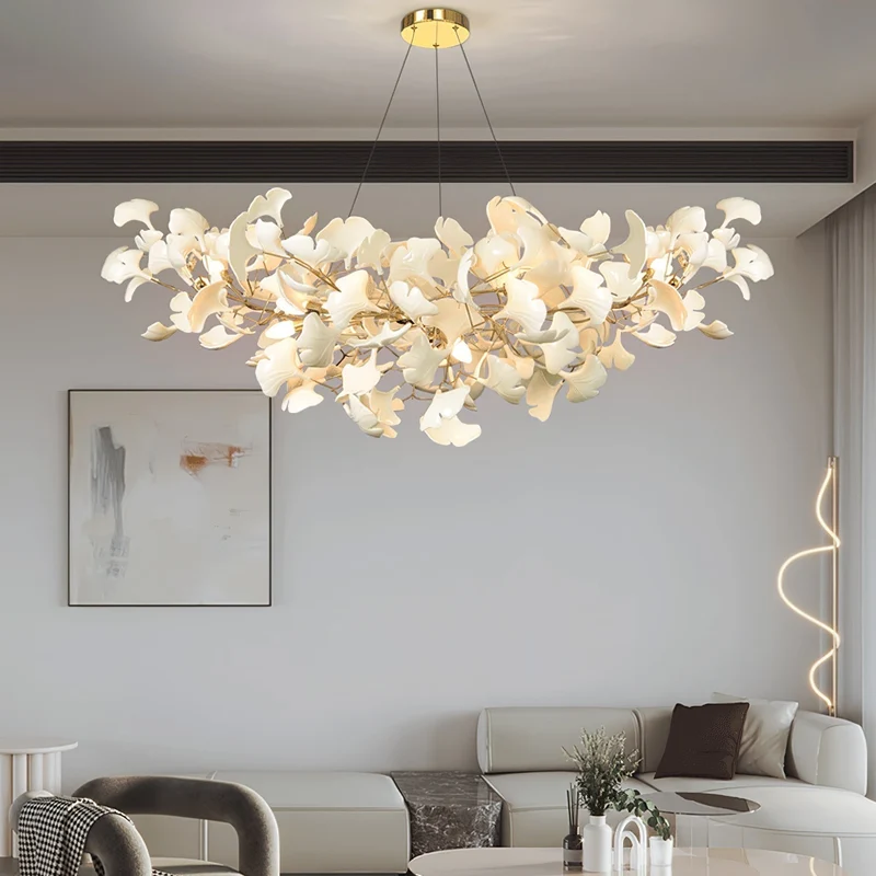 Keramische Hanglamp U-Vorm Goud Nikkel Woonkamer Eetkamer Slaapkamer Plafondverlichting Modern Design | Sansoti