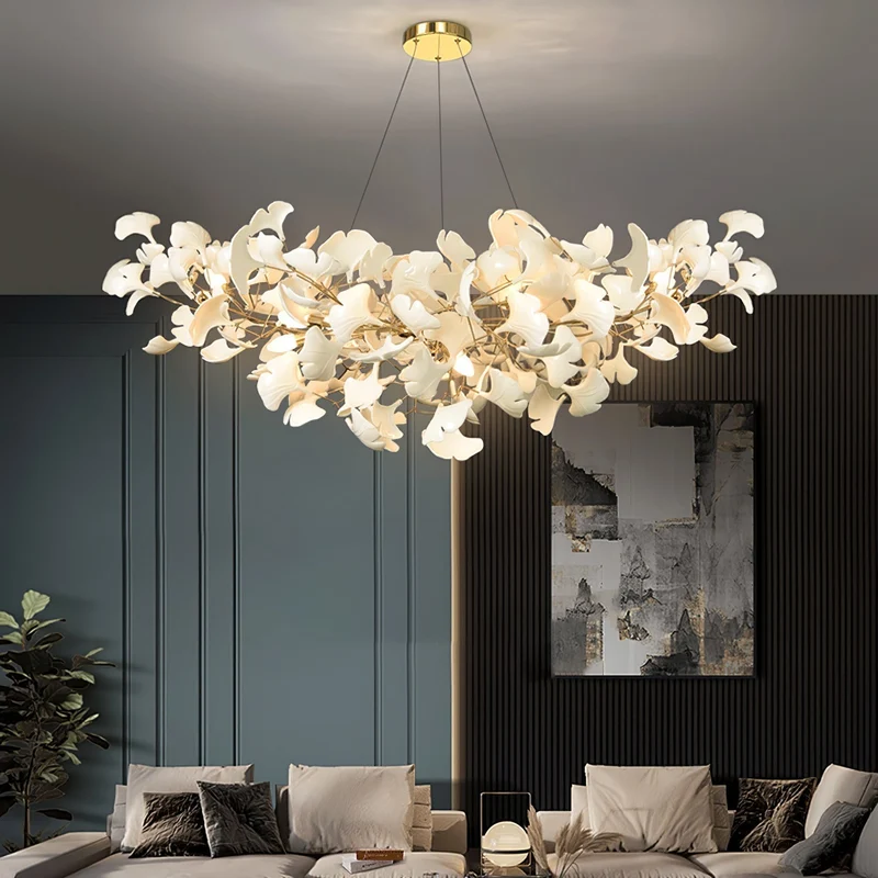 Keramische Hanglamp U-Vorm Goud Nikkel Woonkamer Eetkamer Slaapkamer Plafondverlichting Modern Design | Sansoti