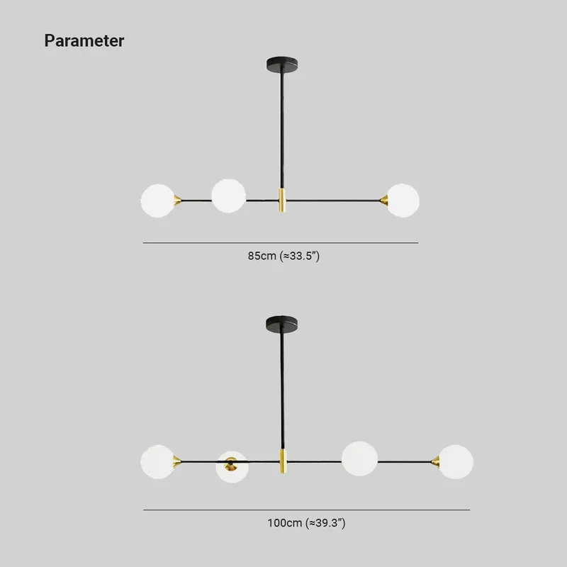 Hanglamp Bollenvorm Zwart Metaal Glas Verstelbaar Eetkamer Woonkamer Slaapkamer Scandinavisch Design | Sansoti