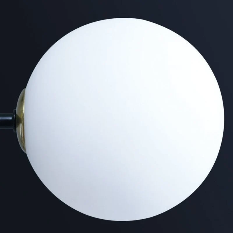Hanglamp Bollenvorm Zwart Metaal Glas Verstelbaar Eetkamer Woonkamer Slaapkamer Scandinavisch Design | Sansoti