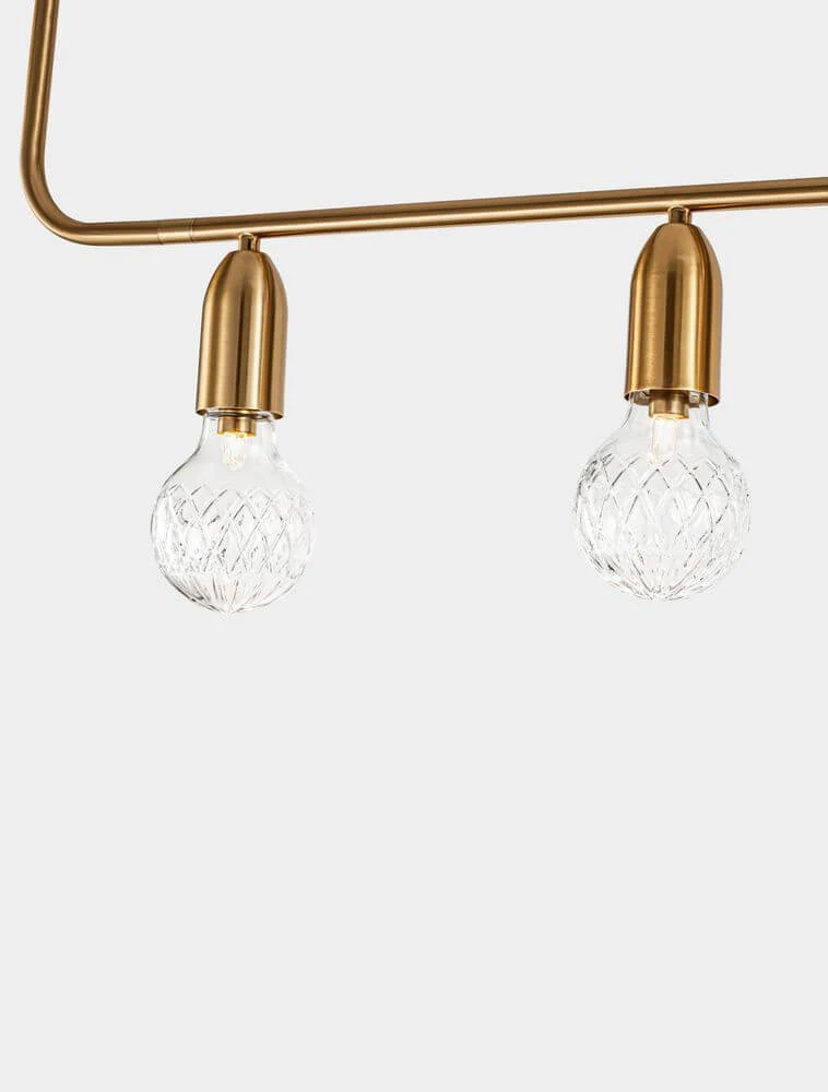 Veda Pendelleuchte 128cm G9 Horizontal 5-flammig