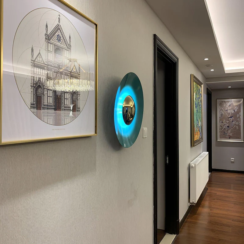 Ronde LED Wandlamp Eclipse Metaal Plafondlamp Modern Minimalistische Verlichting Woonkamer Slaapkamer | Sansoti