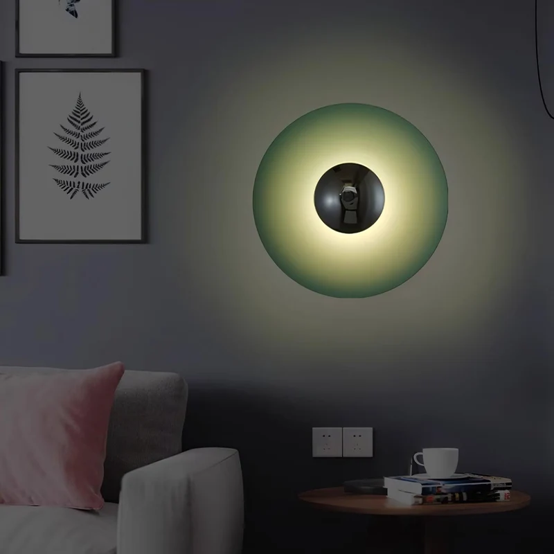 Ronde LED Wandlamp Eclipse Metaal Plafondlamp Modern Minimalistische Verlichting Woonkamer Slaapkamer | Sansoti