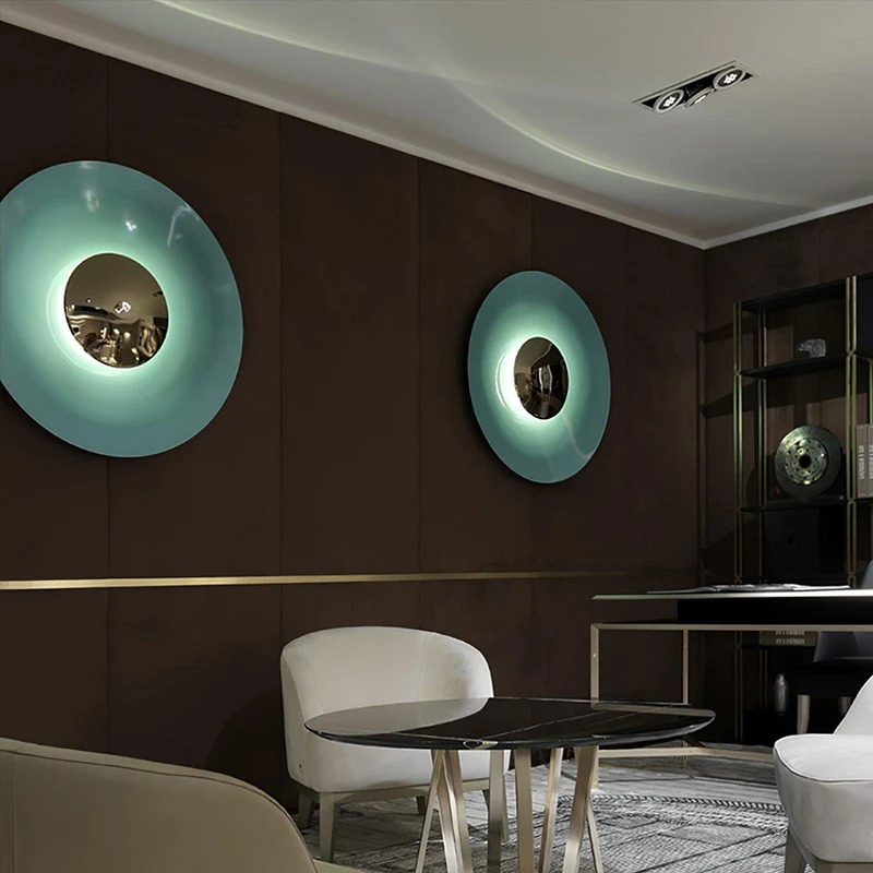 Ronde LED Wandlamp Eclipse Metaal Plafondlamp Modern Minimalistische Verlichting Woonkamer Slaapkamer | Sansoti