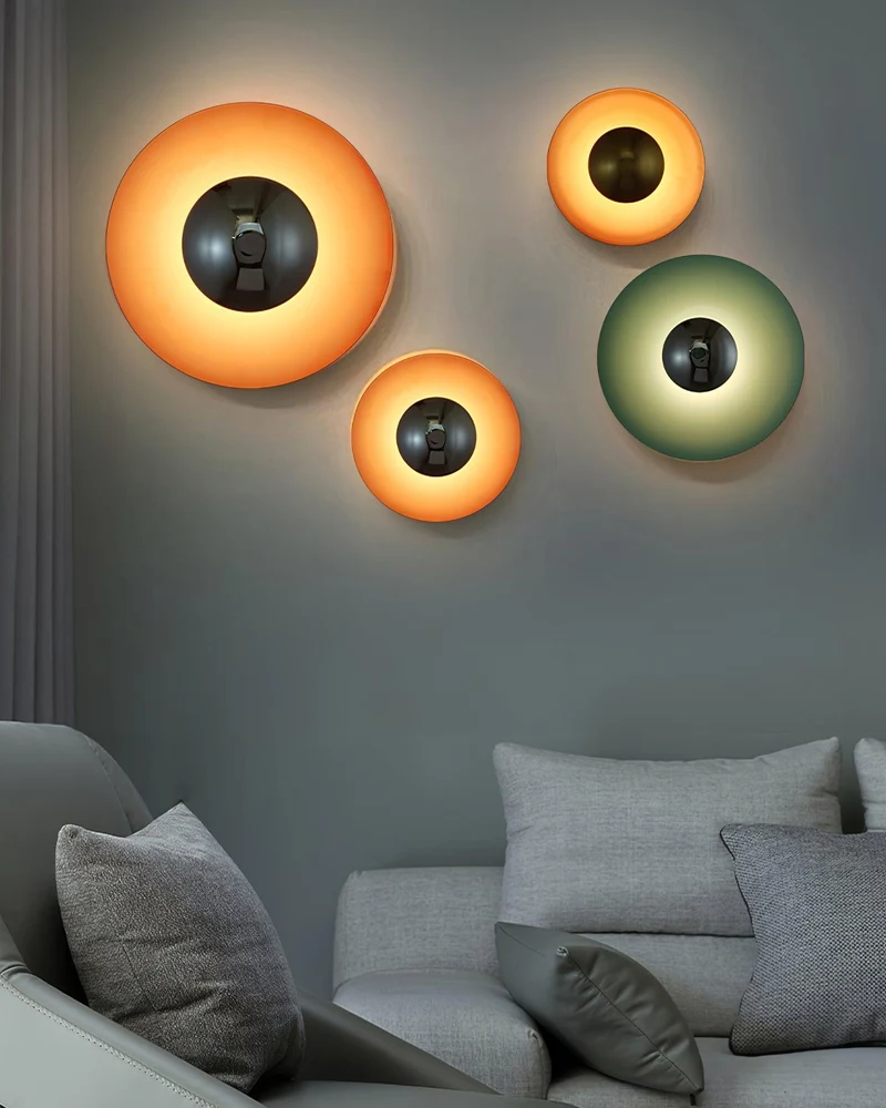 Ronde LED Wandlamp Eclipse Metaal Plafondlamp Modern Minimalistische Verlichting Woonkamer Slaapkamer | Sansoti