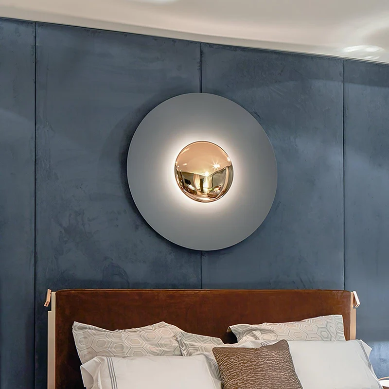 Ronde LED Wandlamp Eclipse Metaal Plafondlamp Modern Minimalistische Verlichting Woonkamer Slaapkamer | Sansoti