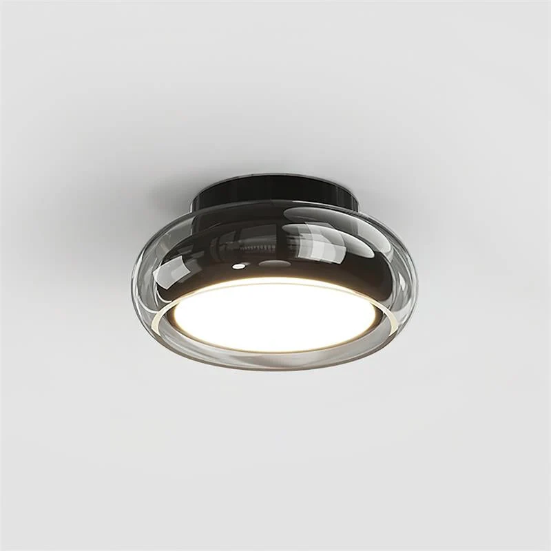 Plafondlamp Retro Glas Cognac Kersen Opbouw Verlichting Slaapkamer Woonkamer Stijlvol Sfeervol Interieur | Sansoti