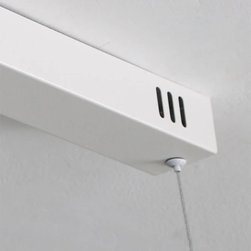 Lineaire LED Hanglamp Golf Metaal Zwart Wit Modern Dimbaar 80-120cm Woonkamer Eetkamer Slaapkamer Verlichting | Sansoti